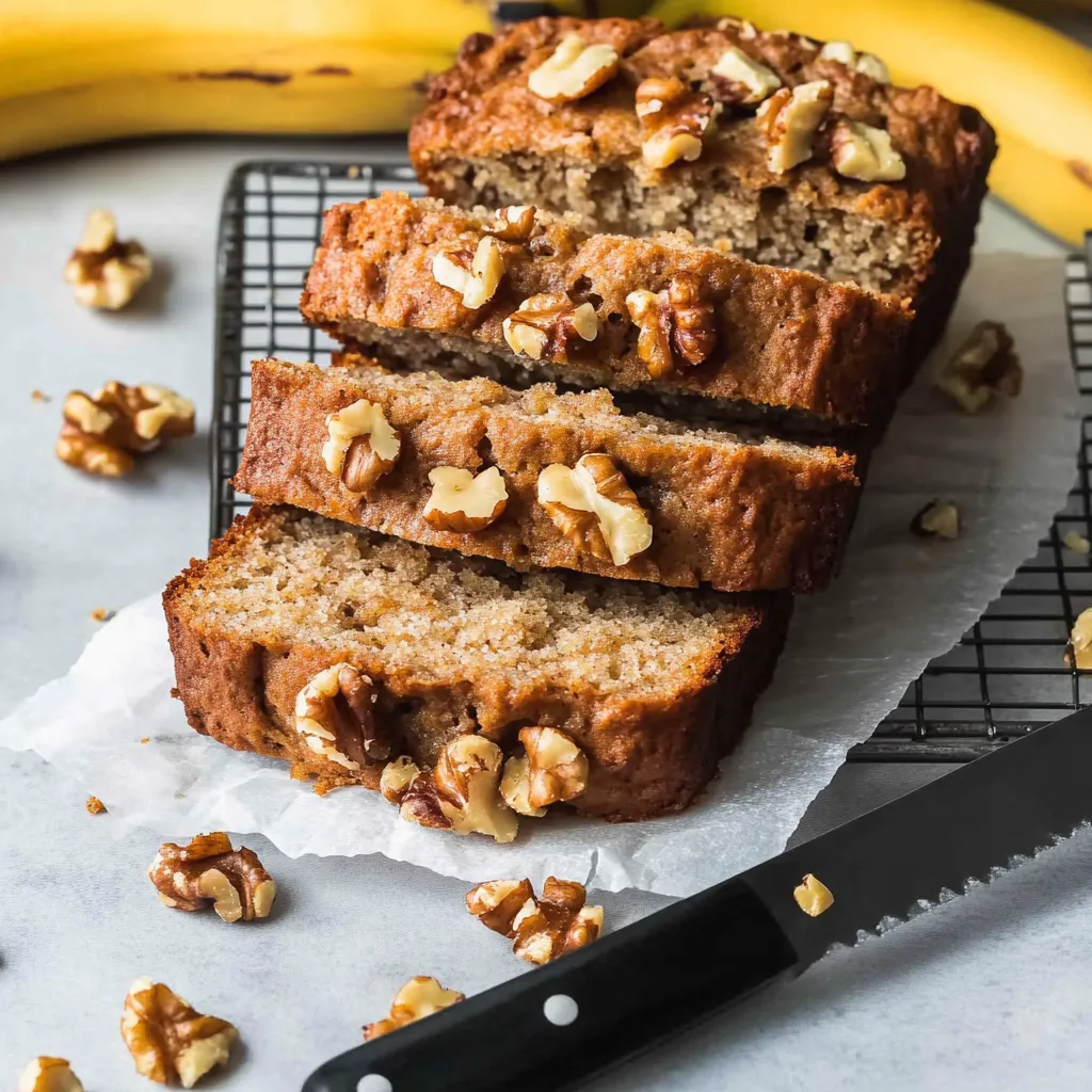 Pane alla banana con noci