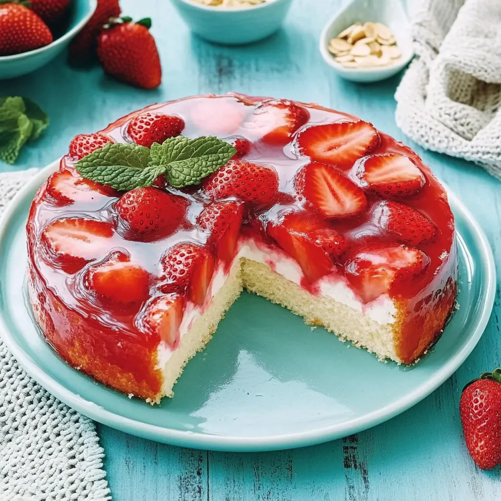 Torta di fragole con crema