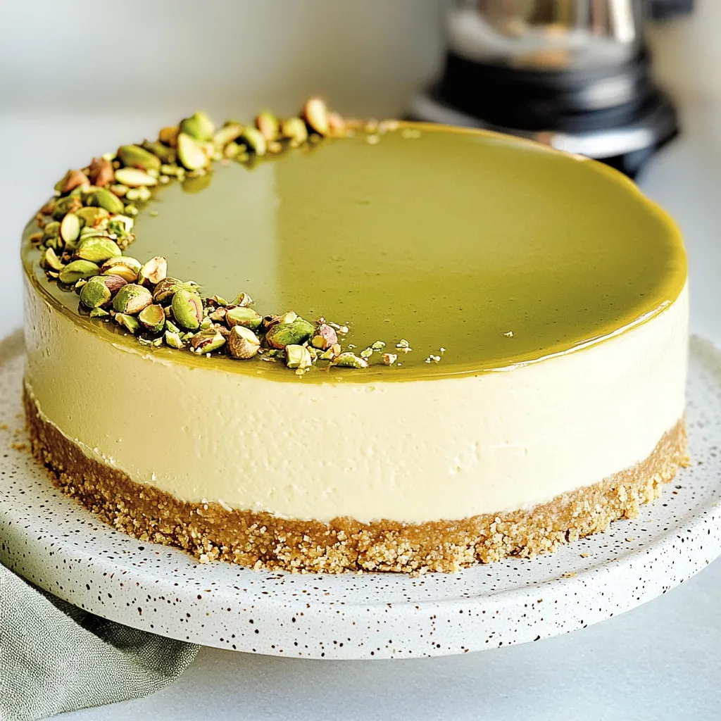 Cheesecake al pistacchio senza cottura: il cioccolato Dubai è storia passata