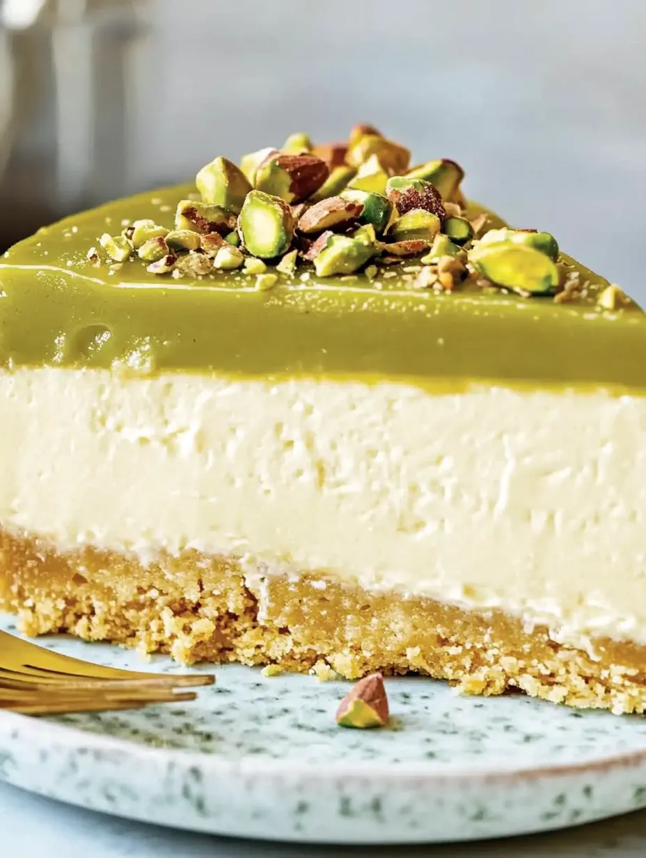 Pistazien-Cheesecake ohne Backen – Cremig, Nussig und Einfach Himmlisch