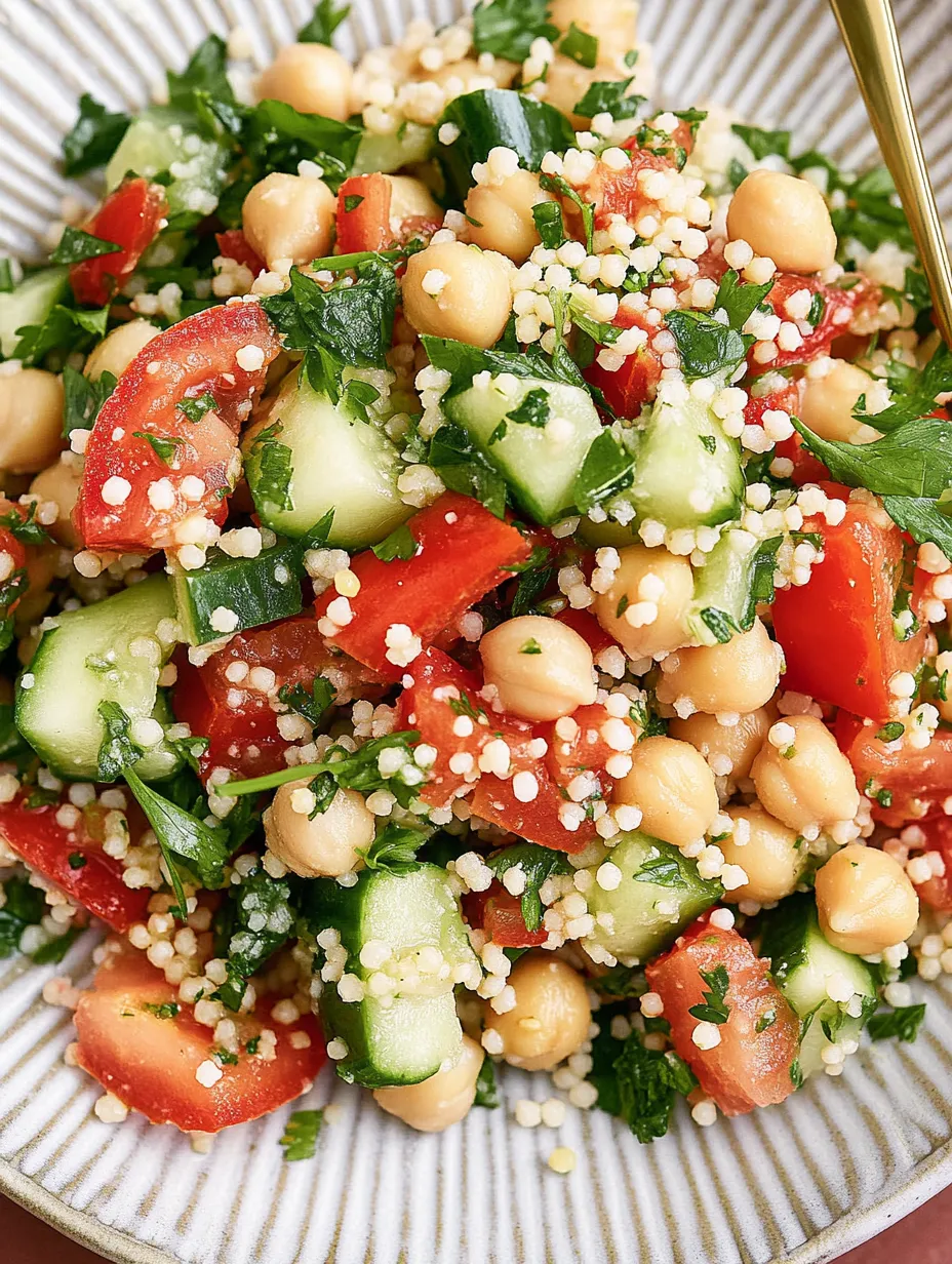 Insalata di cous cous e ceci – Veloce, Nutriente e Saporita