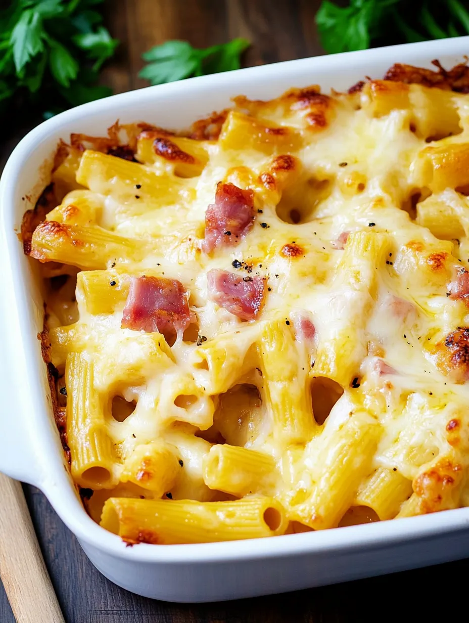 Pasticcio di pasta e prosciutto – Classico, Cremoso Sformato di Pasta