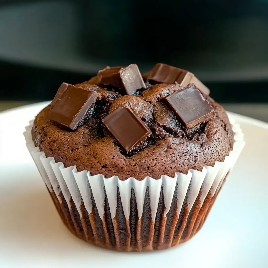 Muffin cioccolato morbidi con olio