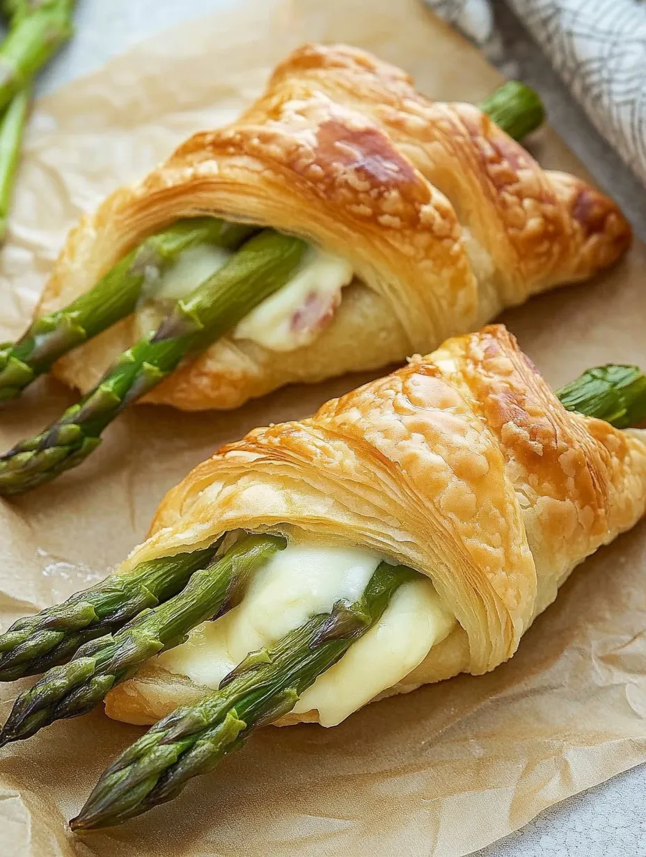 Asparagi in pasta sfoglia con prosciutto e formaggio – Croccanti, Saporiti e Semplicemente Deliziosi