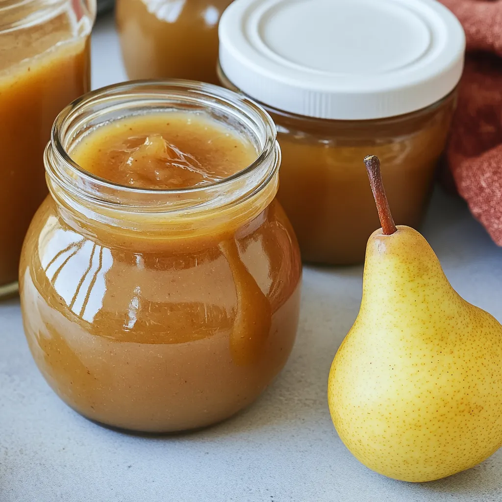 Marmellata di pere con liquore all'uovo
