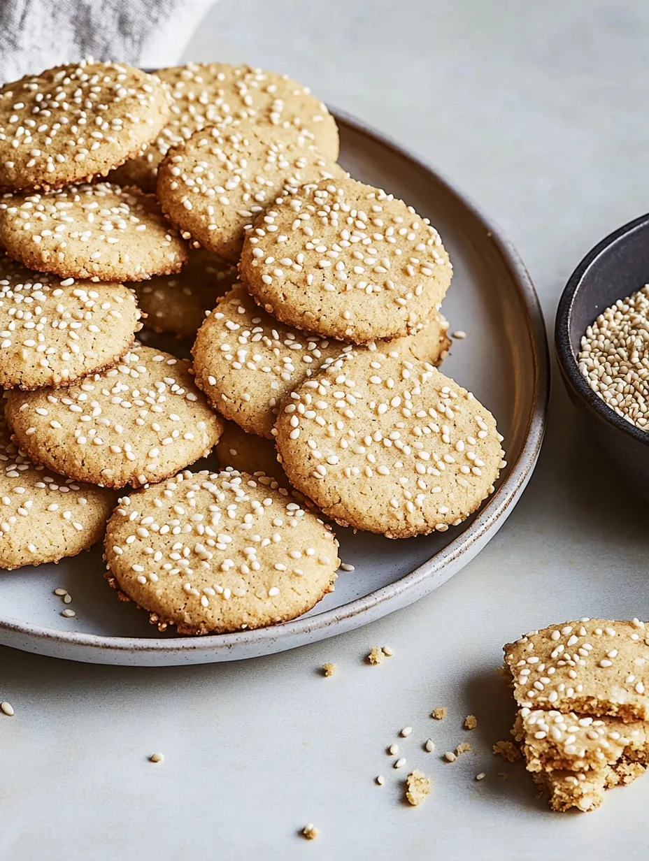 Biscotti al tahini con note di sesamo – Piacere orientale