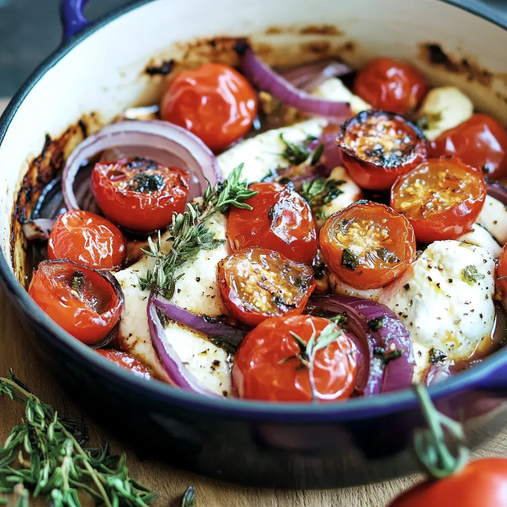 Feta nella friggitrice ad aria con pomodori