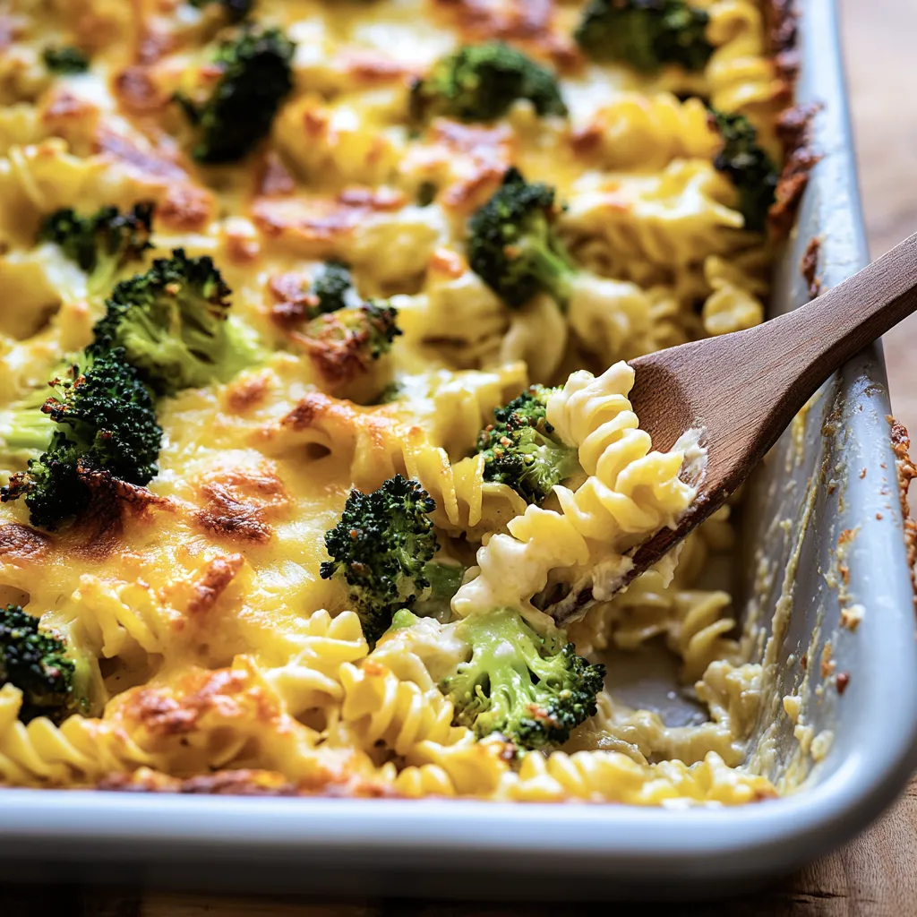 Semplice pasta al forno con broccoli (5 ingredienti!)