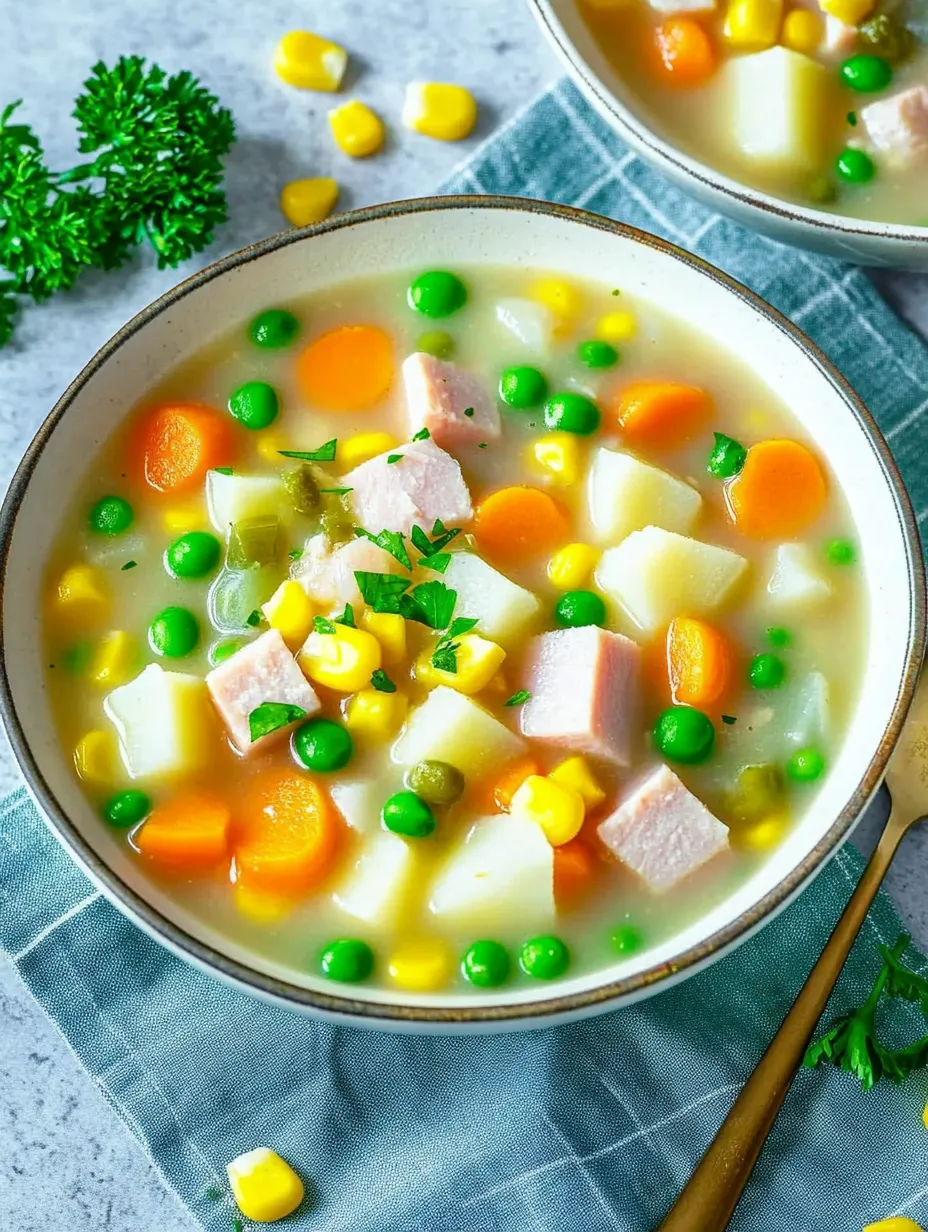 Zuppa di verdure sostanziosa con patate e salsicce