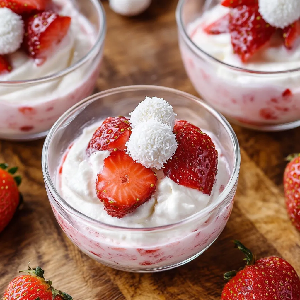 Dessert Leggero Fragole Raffaello