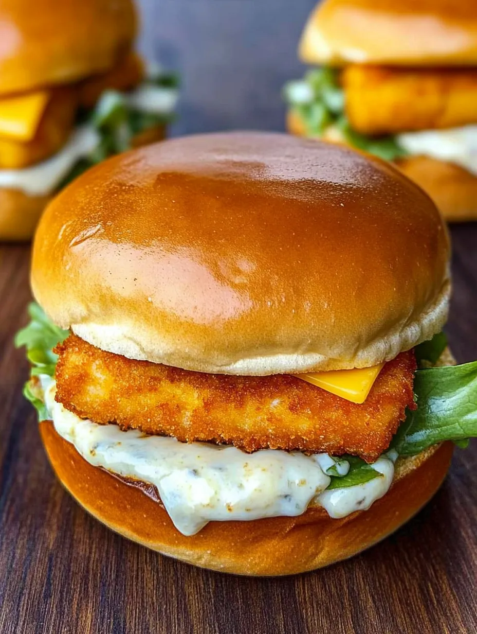 Burger di pesce fatto in casa stile McDonald's